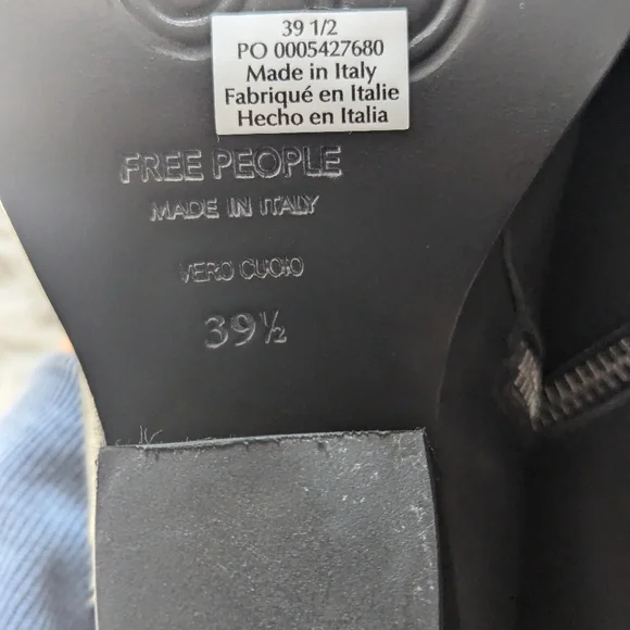 NWOT Free People Brayden Boots in Black Leather - Picture 12 of 14